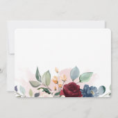 Floral Waterverf Vrijgezellenfeest Kaart (Achterkant)