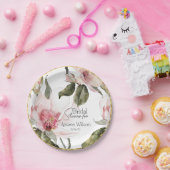 Floral Waterverf Vrijgezellenfeest Papieren Bordje (Feest)