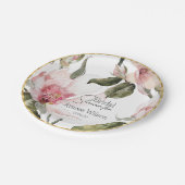 Floral Waterverf Vrijgezellenfeest Papieren Bordje (Gekanteld)
