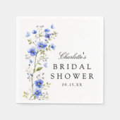 Floral Waterverf Vrijgezellenfeest Servet (Voorkant)