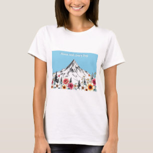 Floral Waterverf Vrouwen T-shirt