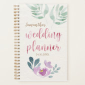 Floral Waterverf Weddenschap Planner (Voorkant)