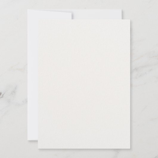 Floral Waterverf Wedding Invitation Kaart (Achterkant)