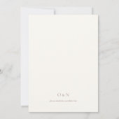 Floral Waterverf Wedding Invitation Kaart (Achterkant)