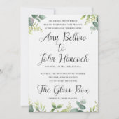 Floral Waterverf Wedding Invitation Save The Date (Voorkant)