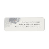 Floral Waterverf Wedding Return-adres Etiket (Voorkant)