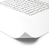 Floral Waterverf Wedding Seating Chart 12 Tables Poster (Hoek)