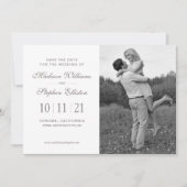 Floral-Waterverf | White Anemone - Save the Date (Voorkant)