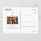 Floral Waterverf Wildflower Foto Sla de datum op Briefkaart (Achterkant)