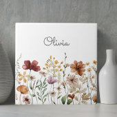  Floral Waterverf Wildflower Garden Tegeltje