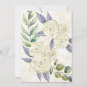 Floral Waterverf Wreath College Graduation Kaart (Achterkant)