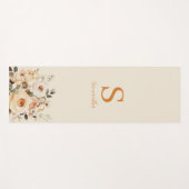 Floral-Waterverf Yogamat (Voorkant (horizontaal))