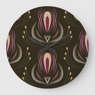 Floral Wave  stijlvolle achtergrond Grote Klok