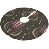 Floral Wave stijlvolle achtergrond Kerstboom Rok (Gekanteld)
