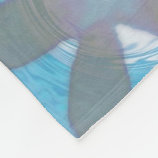 Floral Wave with Quote Fleece Deken (Hoek)