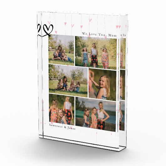 Floral We houden van je familie Abuela Foto Collag (Rechts)