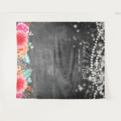  Floral Weddenschap Foto Booth-achtergrond Wandkleed (Voorkant (horizontaal))