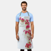  Floral Weddenschap White Pink Paperflower Schort (Gedragen)