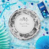  Floral Weddenschappen & Date Classic Papieren Bordje (Feest)