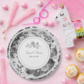  Floral Weddenschappen & Date Classic Papieren Bordje (Feest)