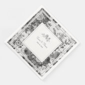 Floral Weddenschappen & Date Classic Servet (Hoek)