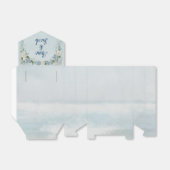 Floral Wedding Arch op Ocean Waterverf Bedankdoosjes (Uitgevouwen)