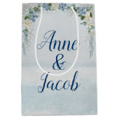 Floral Wedding Arch op Ocean Waterverf Medium Cadeauzakje (Voorkant)