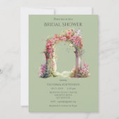 Floral Wedding Arch Vrijgezellenfeest Kaart (Voorkant)