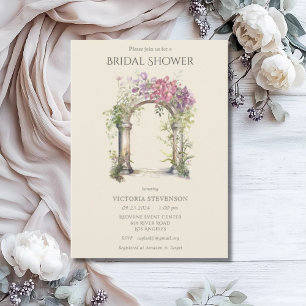 Floral  Wedding Arch Vrijgezellenfeest Kaart