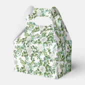 Floral Wedding Black and White Rose Bedankdoosjes (Achterkant)