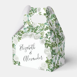 Floral Wedding Black and White Rose Bedankdoosjes