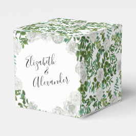 Floral Wedding Black and White Rose Bedankdoosjes