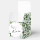 Floral Wedding Black and White Rose Bedankdoosjes (Geopend)