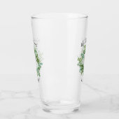 Floral Wedding Black and White Rose Glas (Links)