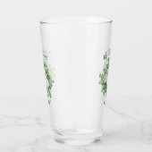 Floral Wedding Black and White Rose Glas (Rechts)