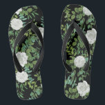 Floral Wedding Black and White Rose Teenslippers<br><div class="desc">Dit elegante en mooie zwart-witte rozenbruiloftsontwerp is geweldig voor een modern,  verfijnd evenement. De prachtige bloemen zijn perfect voor een lente,  zomer of winter bruiloft met eenvoudige moderne stijl.</div>