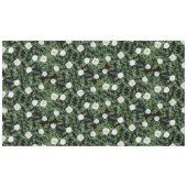 Floral Wedding Black & White Peony Roos Tafelkleed (Voorkant (Horizontaal))