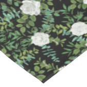 Floral Wedding Black & White Peony Roos Tafelkleed (Gekanteld)