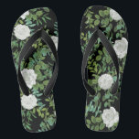 Floral Wedding Black & White Peony Roos Teenslippers<br><div class="desc">Mooie uitnodigingen voor roos- en zwarte pony's met een overvloedige grienerij. Ideaal voor een bloemetjesthema of een traditionele zwarte en witte bruiloft in de lente of de zomer. Pas de kleur en tekst aan om deze bruiloft uw eigen trouwe te laten uitnodigen!</div>