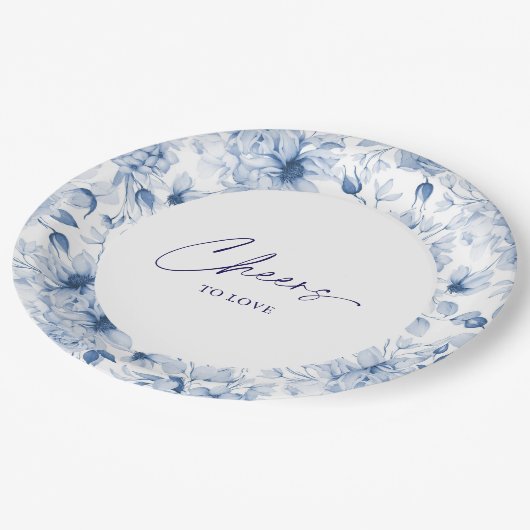 Floral Wedding Bord - Proost op de liefde (Gekanteld)