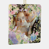 Floral Wedding Border Afbeelding Keramisch Ornament (Rechts)