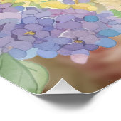 Floral Wedding Border  Afbeelding Perfect Poster (Hoek)