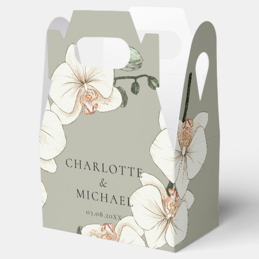  Floral Wedding Box Geschenkschachtel Bedankdoosjes (Geopend)