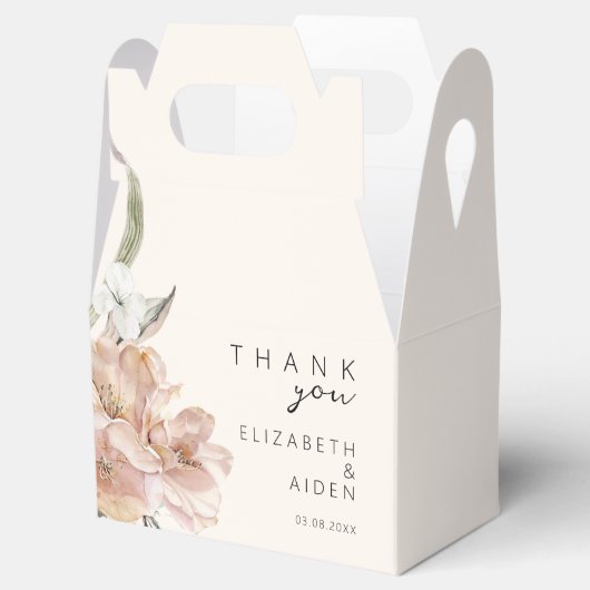 Floral Wedding Box Geschenkschachtel Bedankdoosjes (Geopend)