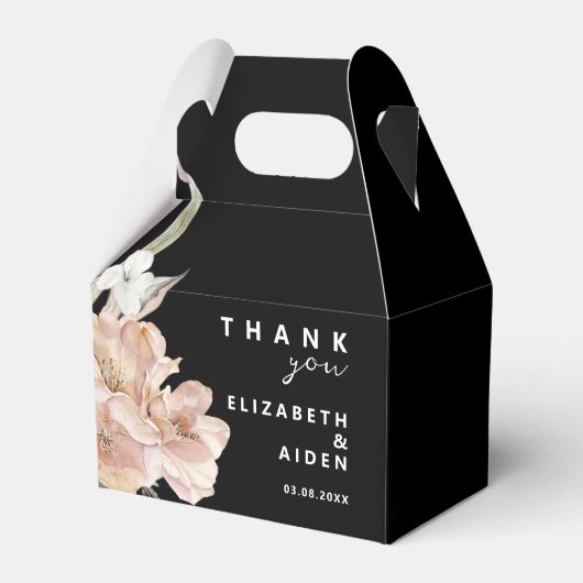 Floral Wedding Box Geschenkschachtel Bedankdoosjes (Voorkant Zijde)