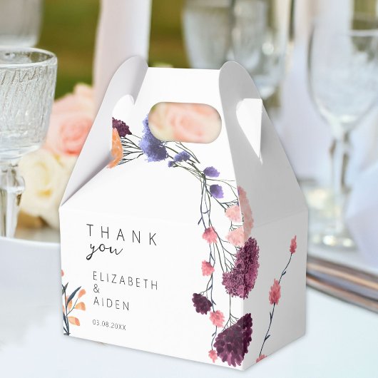 Floral Wedding Box Geschenkschachtel Bedankdoosjes
