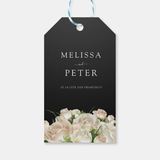 Floral Wedding Cadeaulabel (Achterkant)