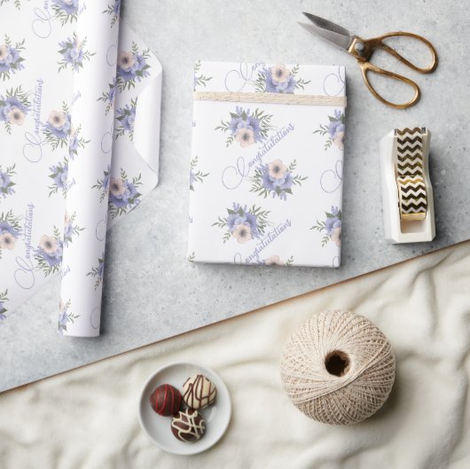  Floral Wedding Cadeaupapier (Crafts)