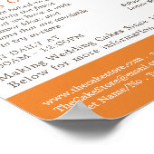 Floral Wedding Cake, Cakery/Cake Store Adverteren Poster (Hoek)