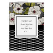 Floral Wedding Ceremony-programma's (Voorkant)